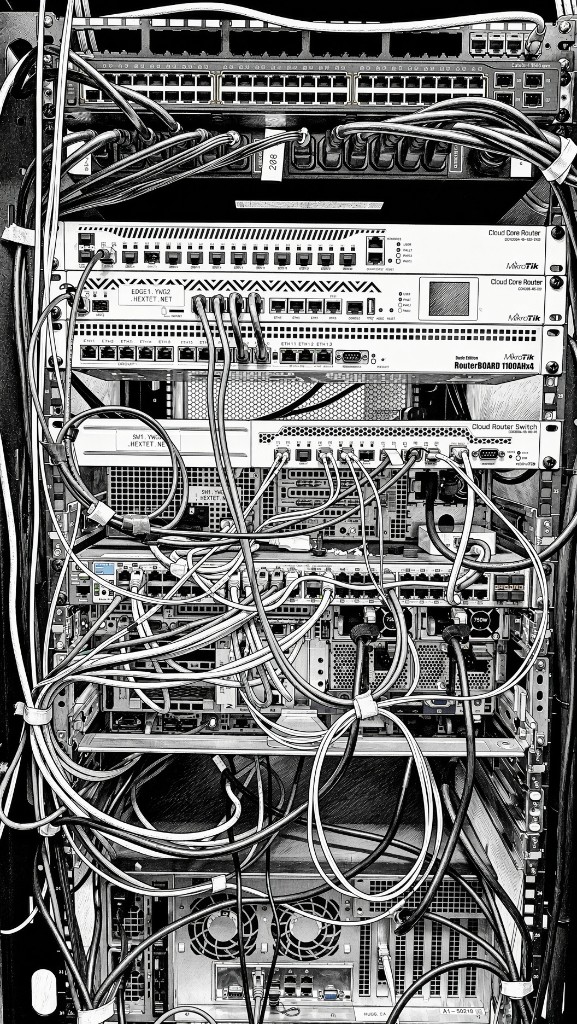 ISP Triage network core rack